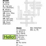 Spanish Words Crossword WordMint