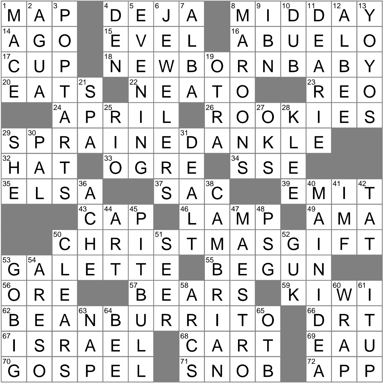 nutmeg spice crossword clue
