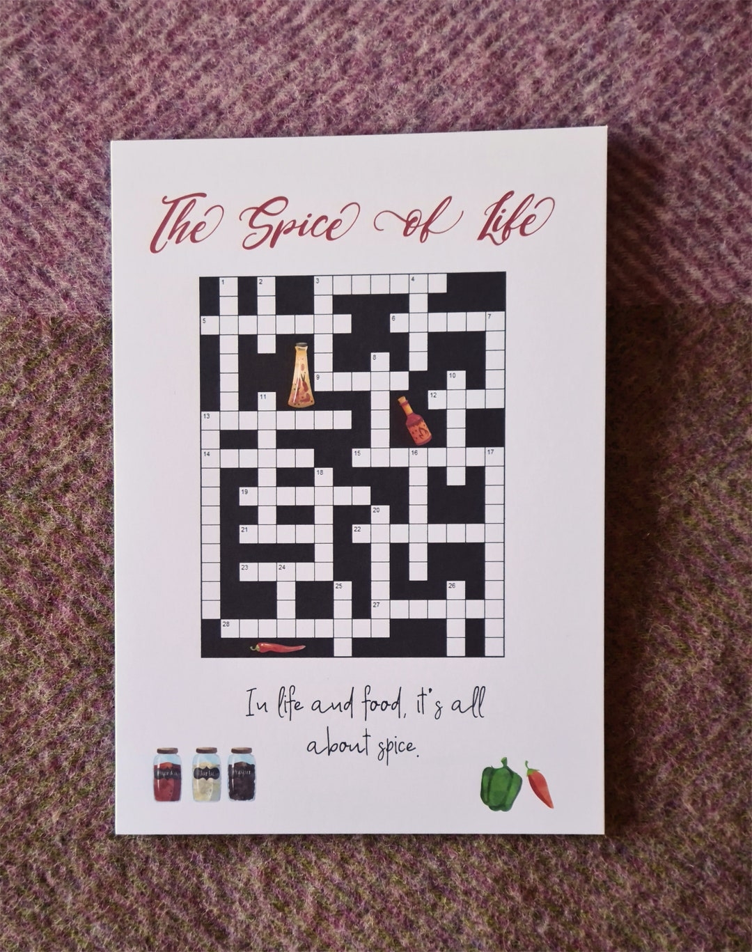 spiced tea crossword clue