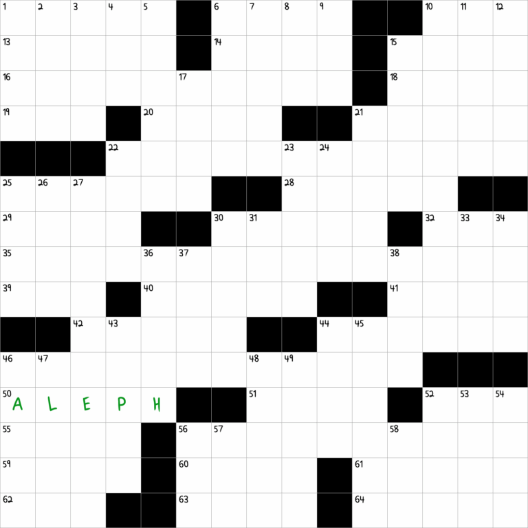 Start Of The Hebrew Alphabet NYT Crossword Clue April 15 2025