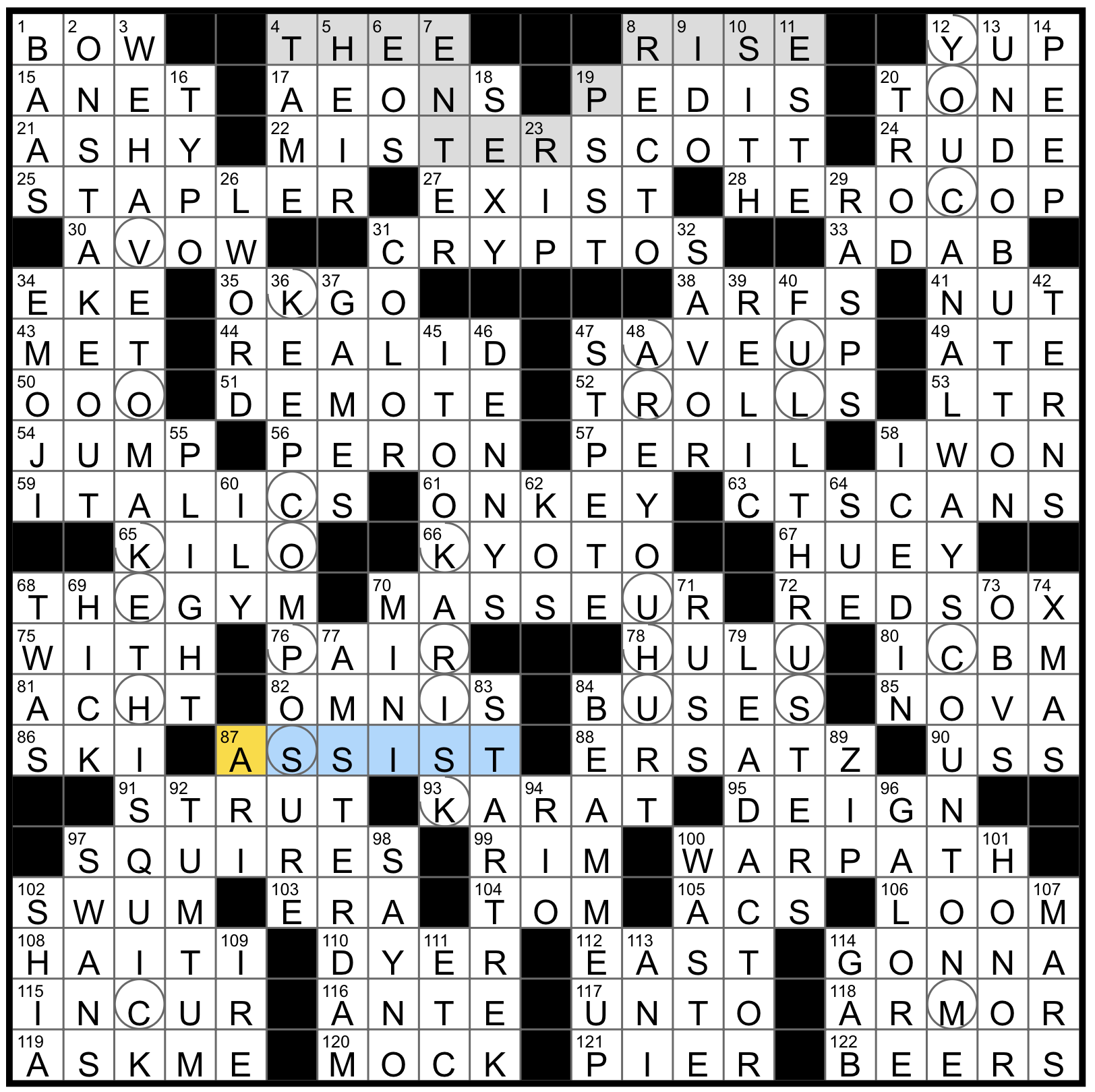 Sunday August 3 2025 Diary Of A Crossword Fiend
