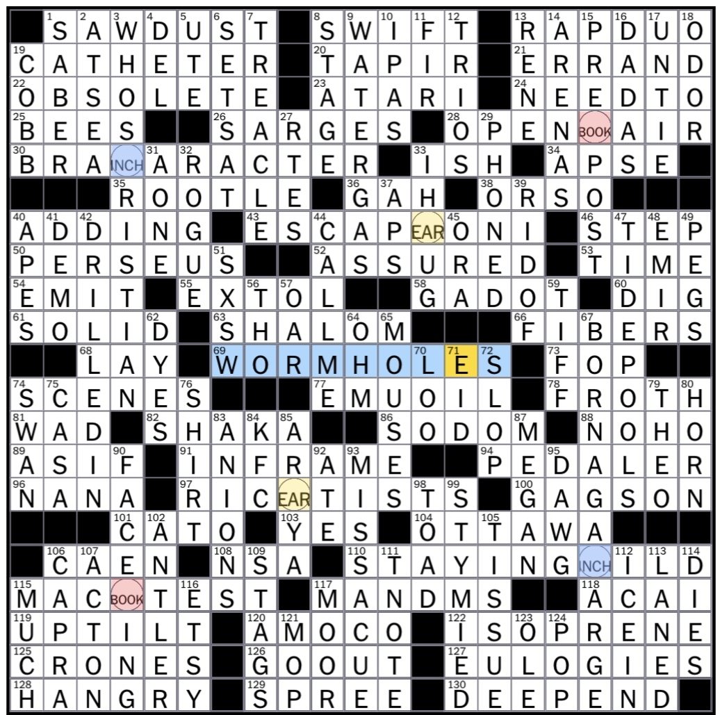 new york crossword puzzle answers