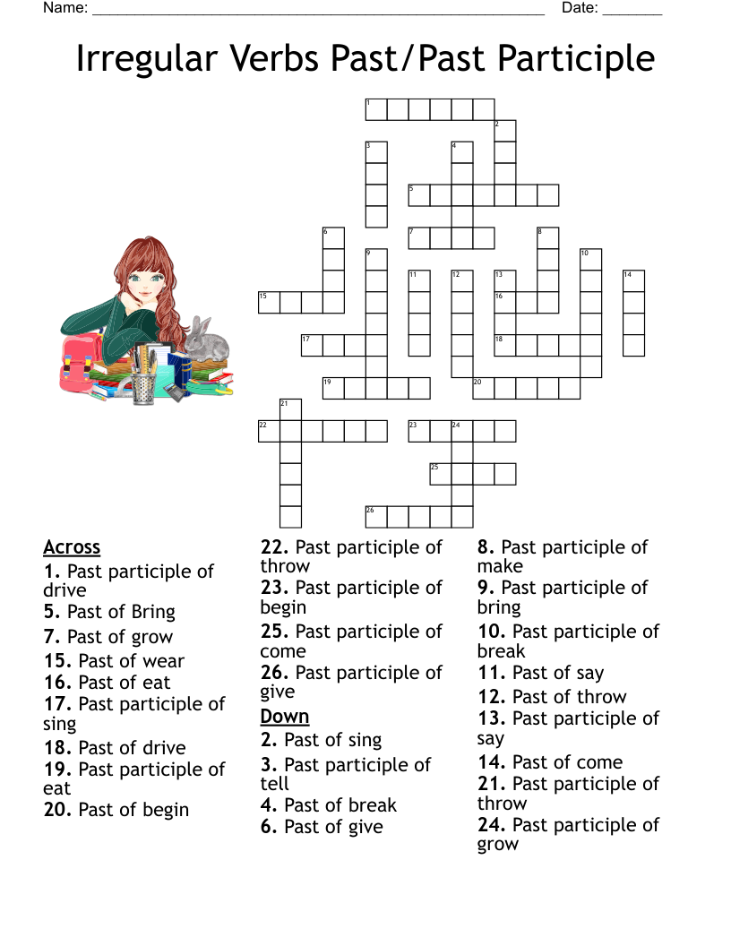 Tenses Its Kinds Crossword WordMint