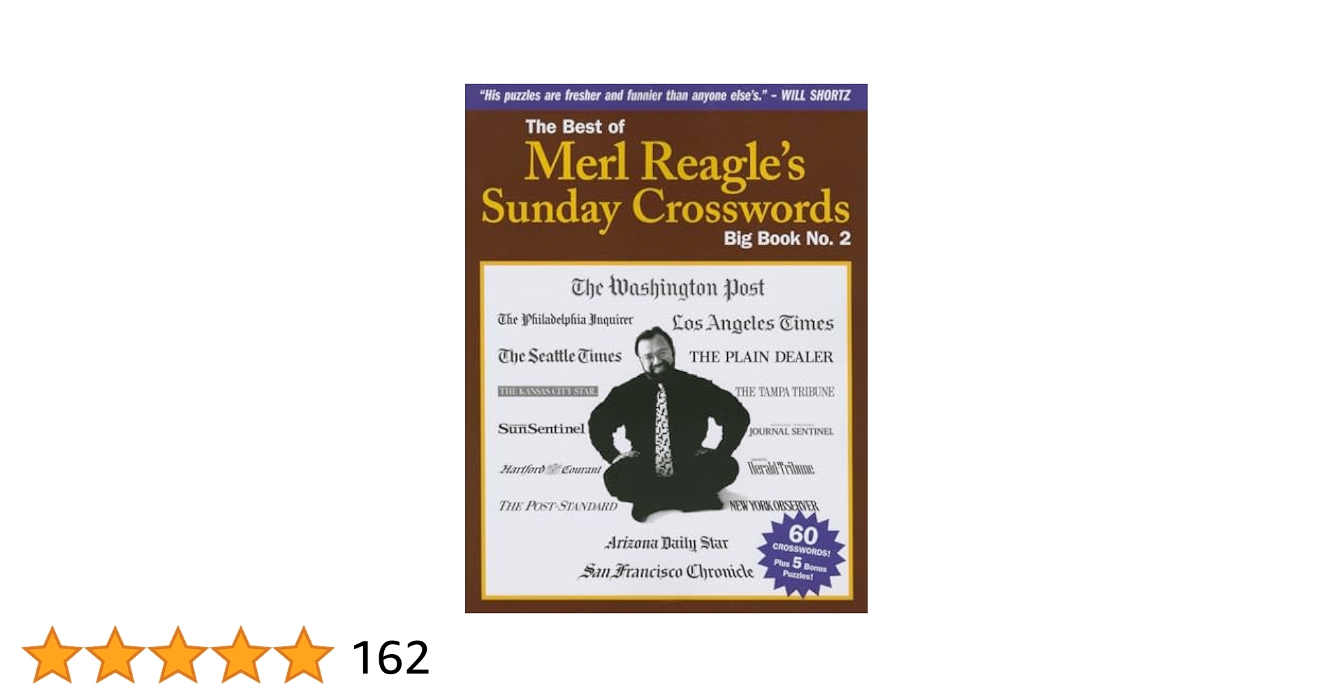 The Best Of Merl Reagle s Sunday Crosswords Big Book No 2 Reagle Merl 9780989782524 Amazon Books