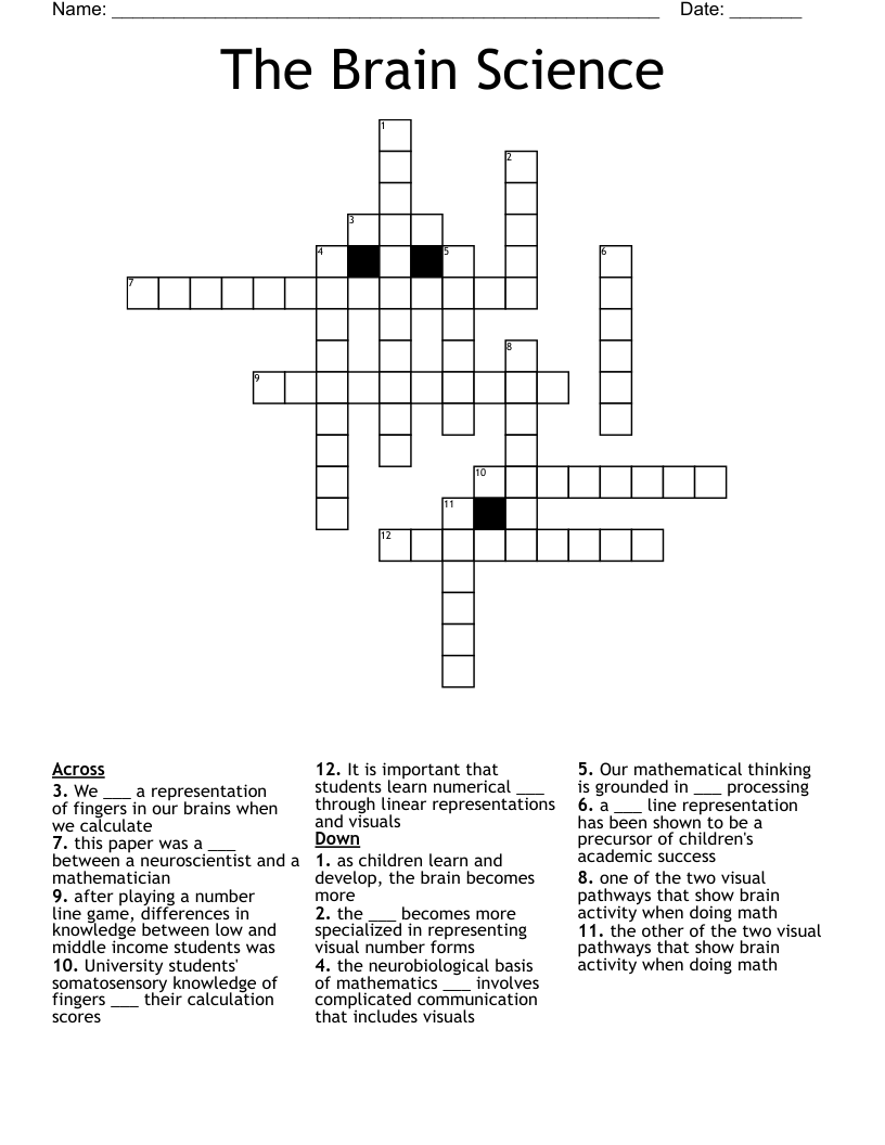 The Brain Science Crossword WordMint