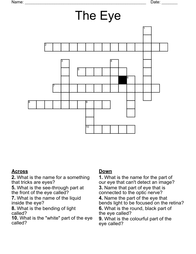 The Eye Crossword WordMint