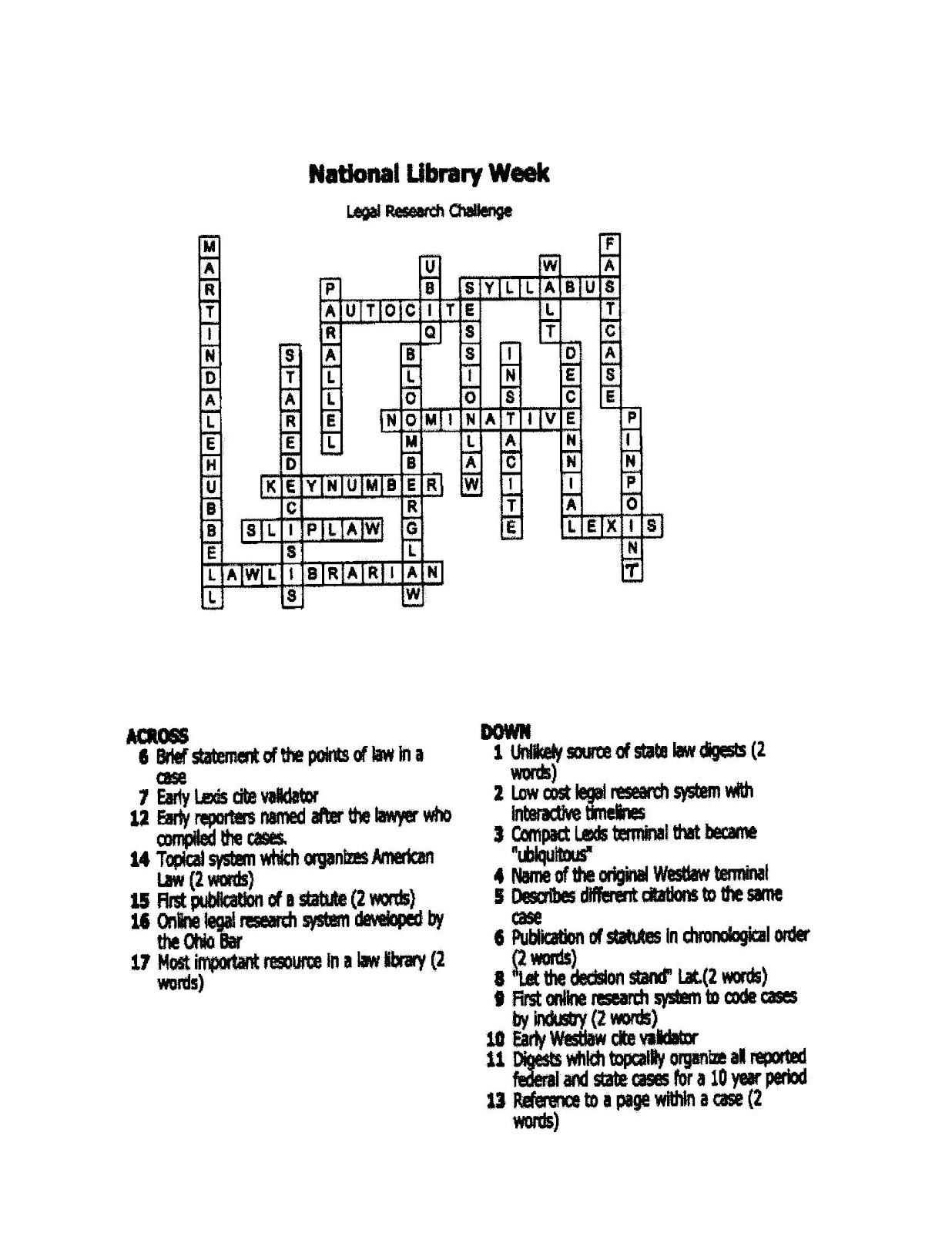 let it stand crossword clue