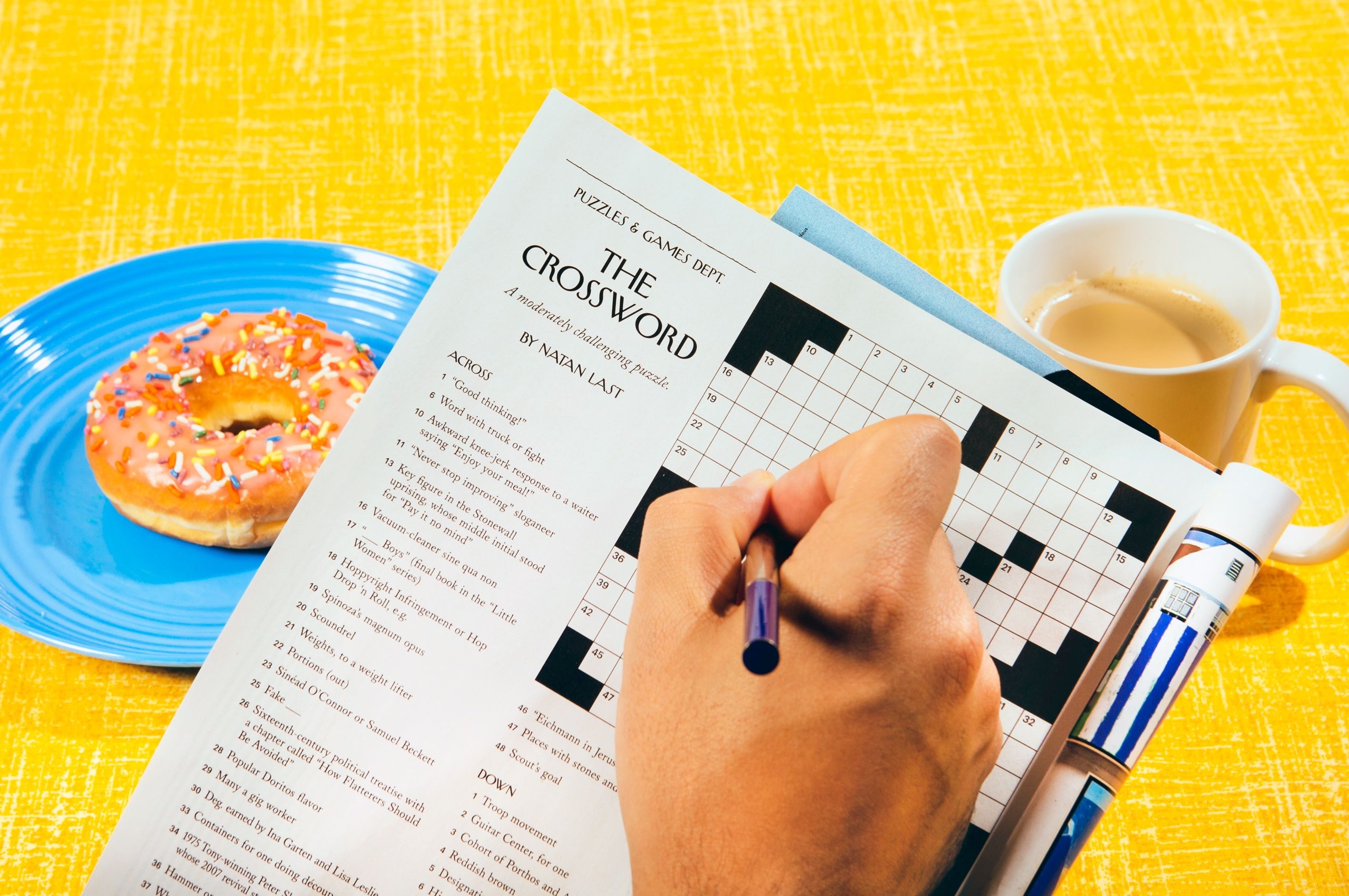 appearing to be crossword clue