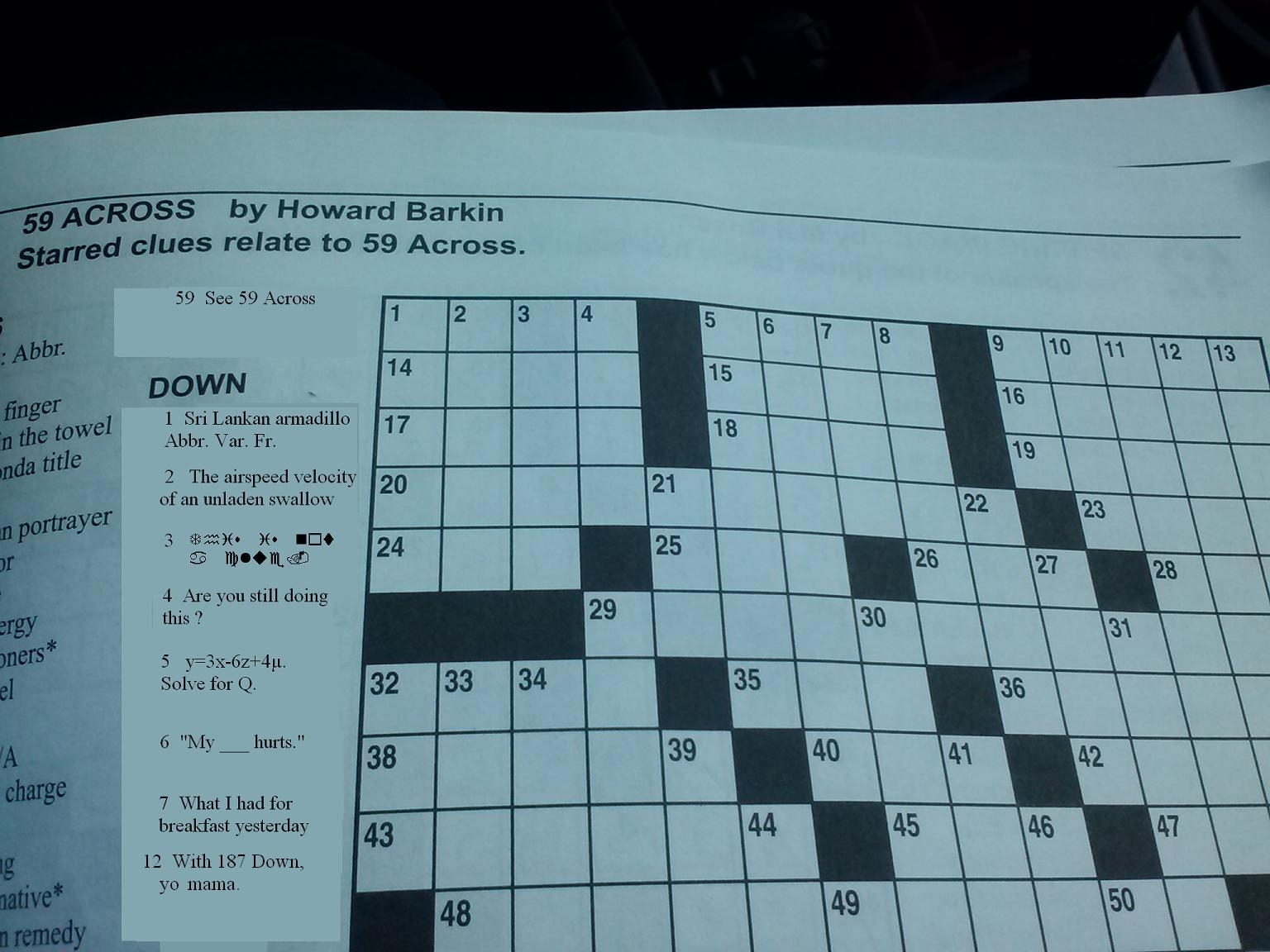 The Pre Shortzian Puzzle Project Litzer Of The Month