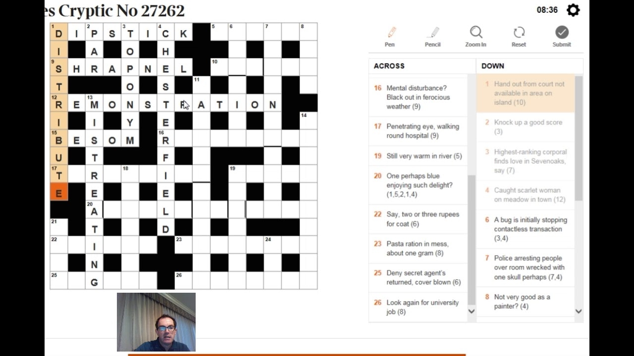 crossword clue part of the eye