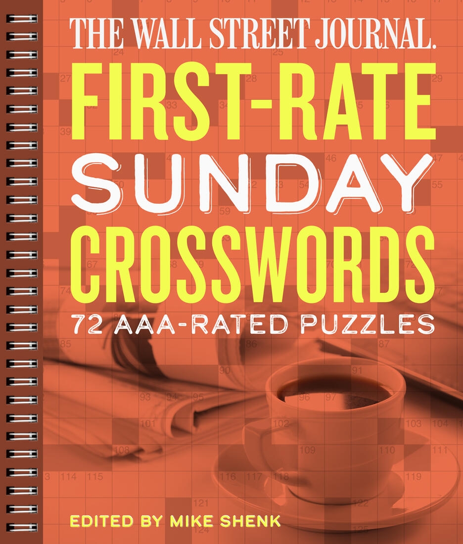 The Wall Street Journal First Rate Sunday Crosswords By Mike Shenk Hachette Book Group