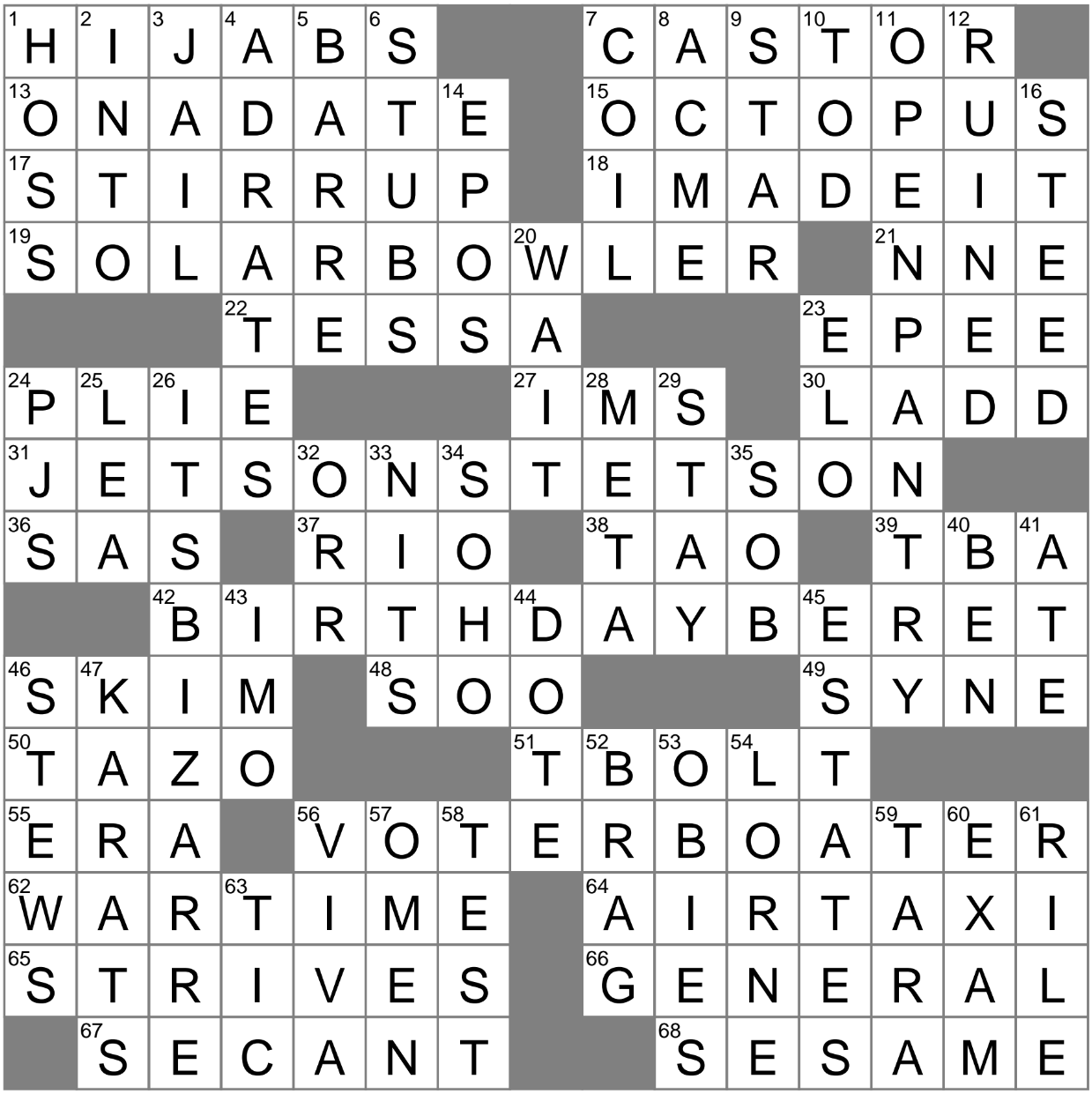 Thematic Set Of Poems Crossword Clue Archives LAXCrossword
