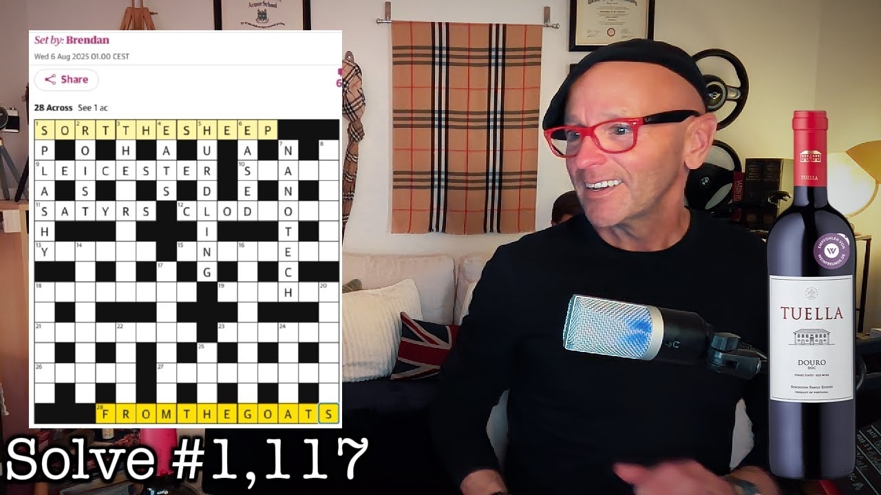 This Yank Attempting The Wednesday Guardian Cryptic By Brendan With A 2022 Tuella Douro WINE DOWN YouTube