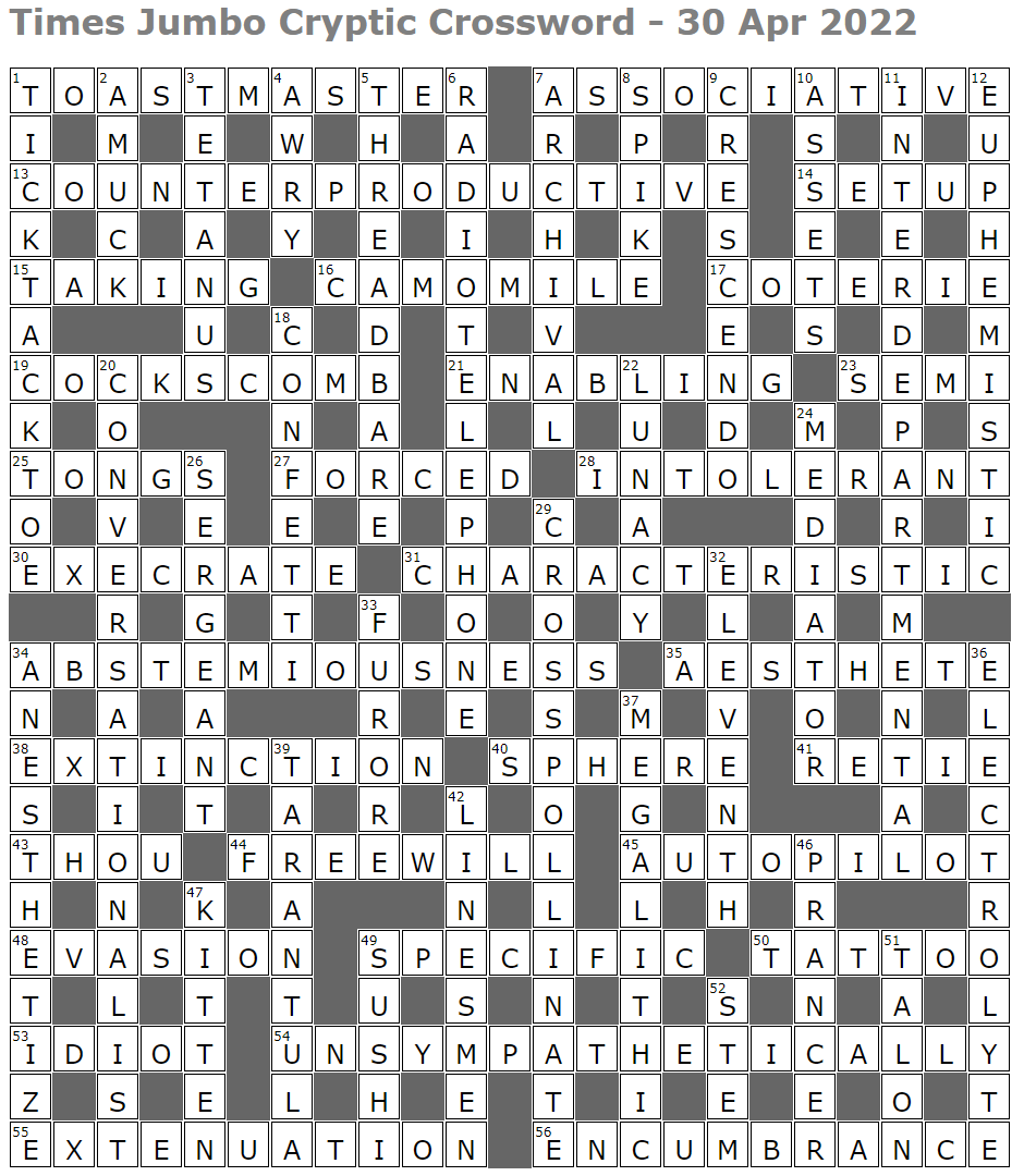 Times Jumbo Cryptic Crossword 1553 Lucian Poll s Web Ramblings