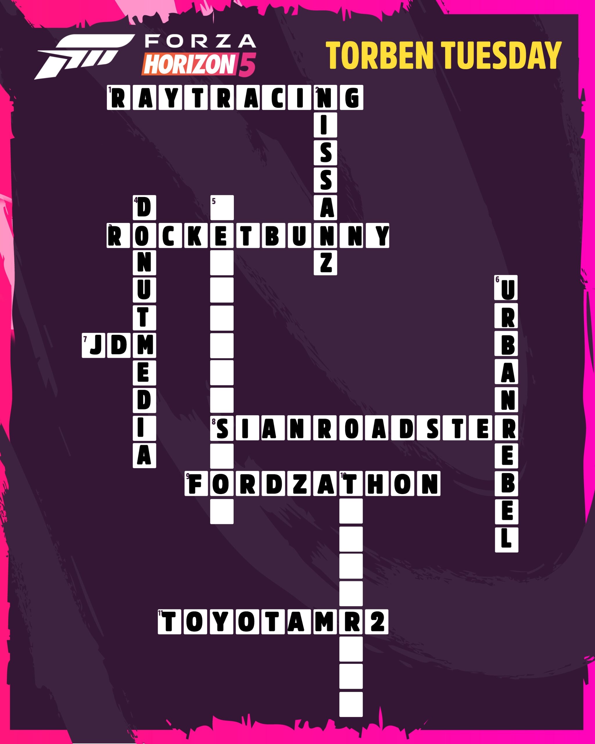 Torben Tuesday Crossword Puzzle Page 3 FH5 Discussion Official Forza Community Forums