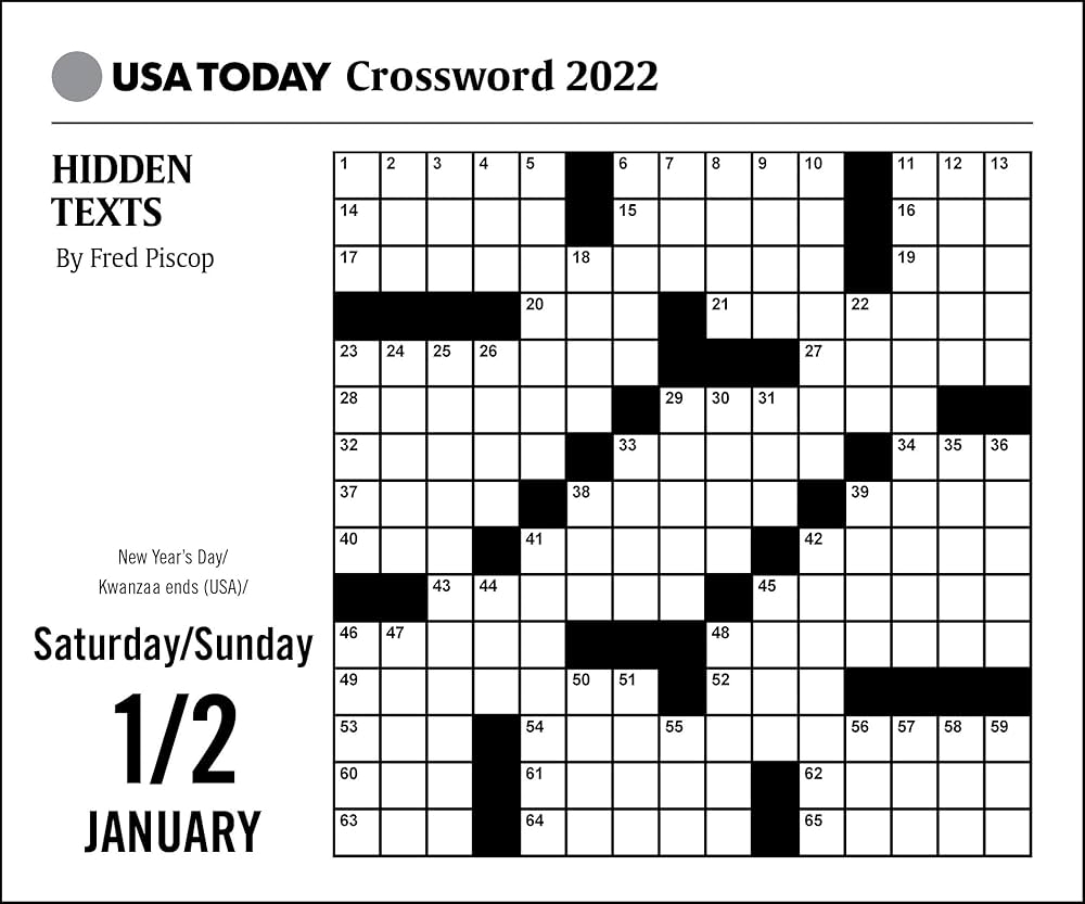 crossword puzzle usa today