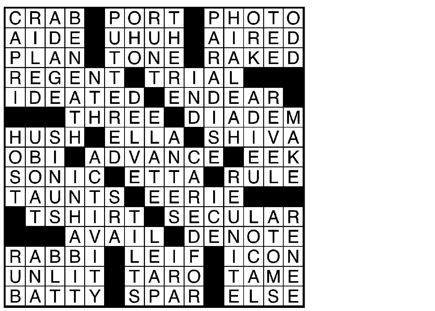 USA TODAY Network Newspaper Crossword Sudoku Puzzle Answers Today