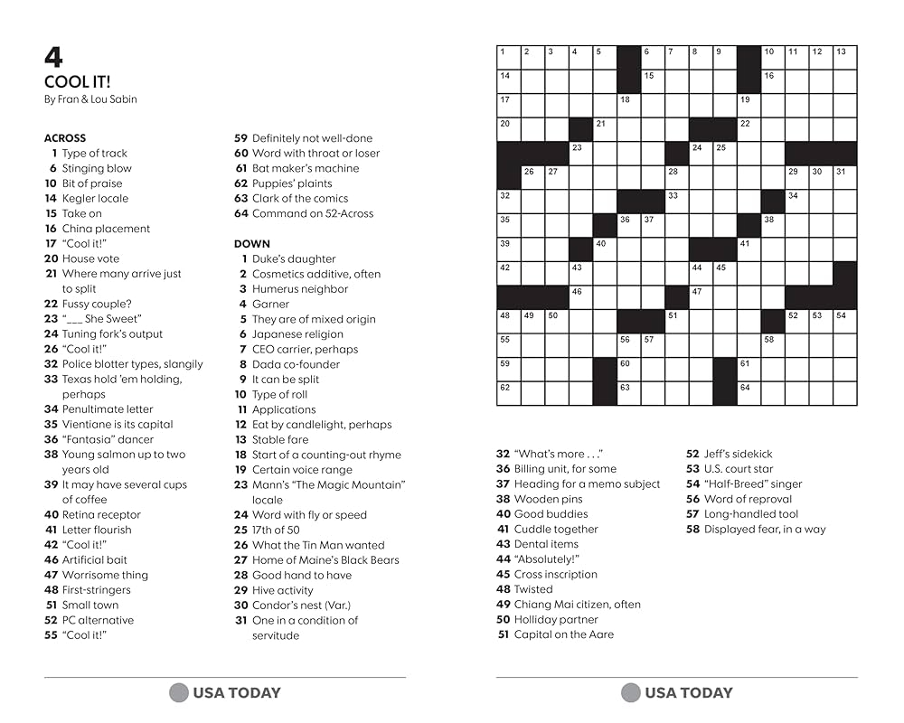 USA TODAY Teatime Crosswords 200 Puzzles USA Today Puzzles USA TODAY 9781524869922 Amazon Books
