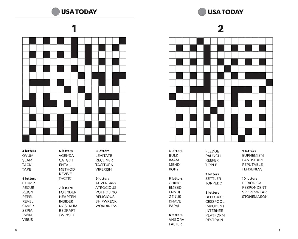 free crossword puzzles usa today