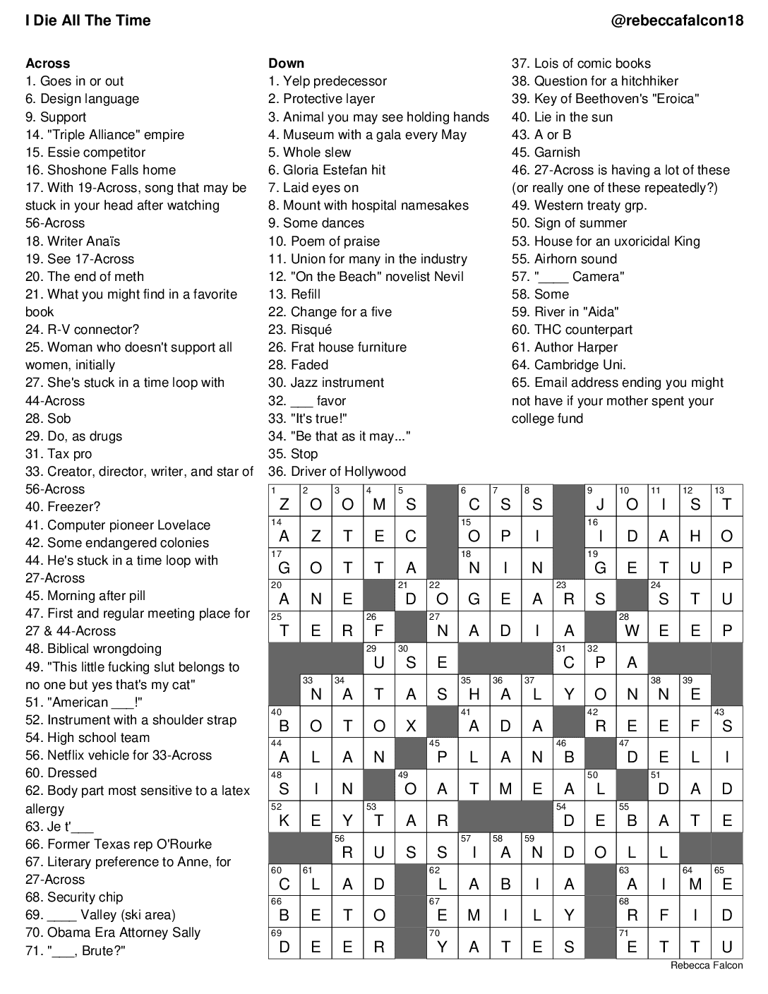 new york times crossword answers