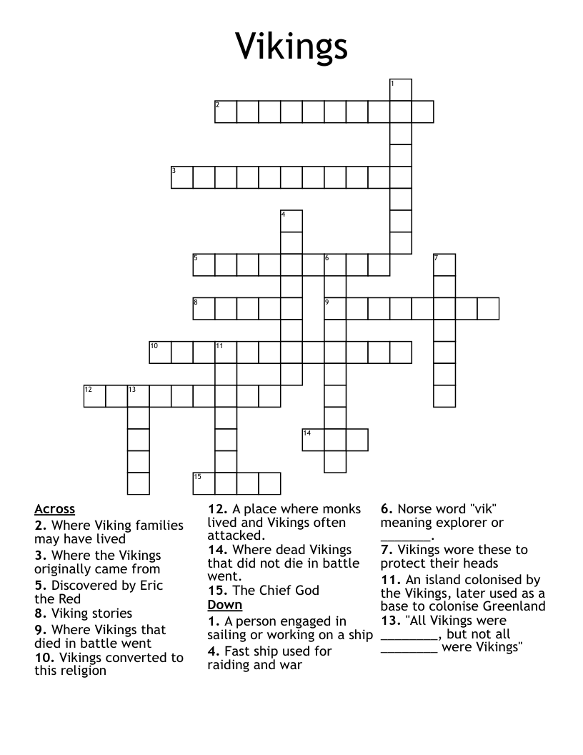 chief norse god crossword clue