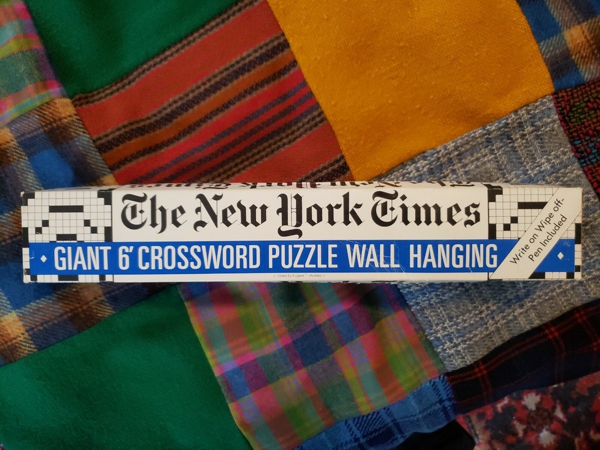 VINTAGE The New York Times Giant 6 Crossword Puzzle Wall Hanging 1983 USA EBay