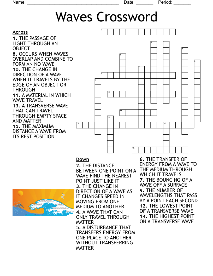 Waves Crossword WordMint