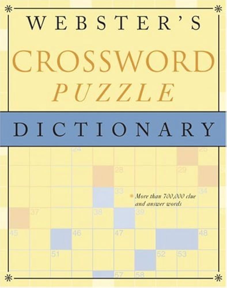 Webster s Crossword Puzzle Dictionary Random House 9780375425844 Amazon Books