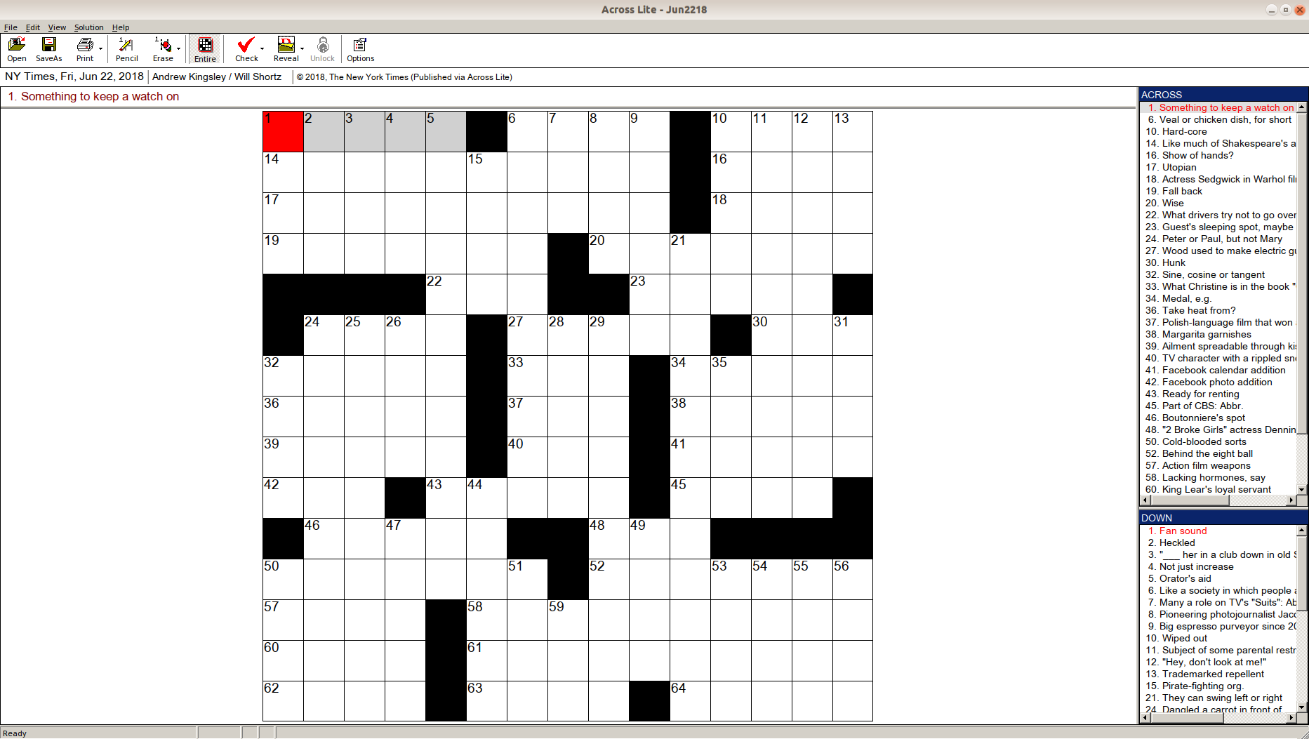 actress sedgwick crossword clue