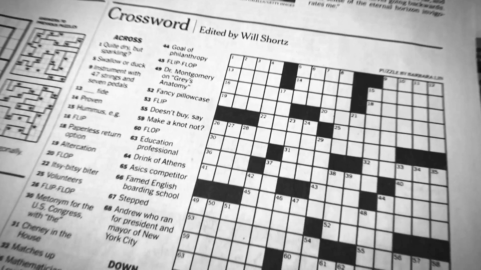 ny times crossword puzzle