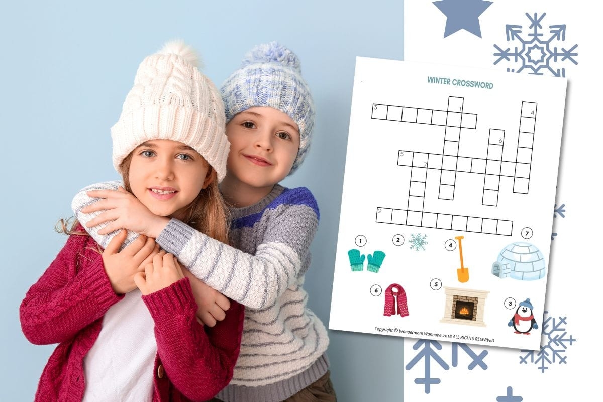 winter cap features crossword