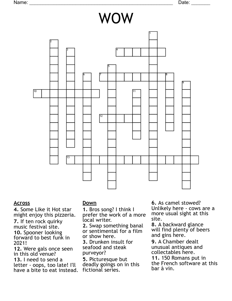 look forward to crossword