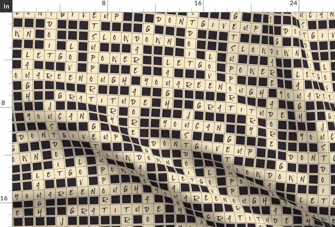 Affirmation Crossword Puzzle Fabric Crosswords Affirmations By Patternlady Affirmation Cotton Fabric By The Yard With Spoonflower Etsy Affirmation Crossword Puzzle Fabric Crosswords Affirmations By Patternlady Affirmation Cotton Fabric By The Yard With Spoonflower Etsy