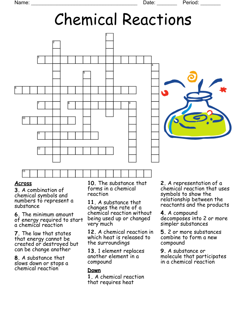 Chemistry Of Soap Crossword WordMint