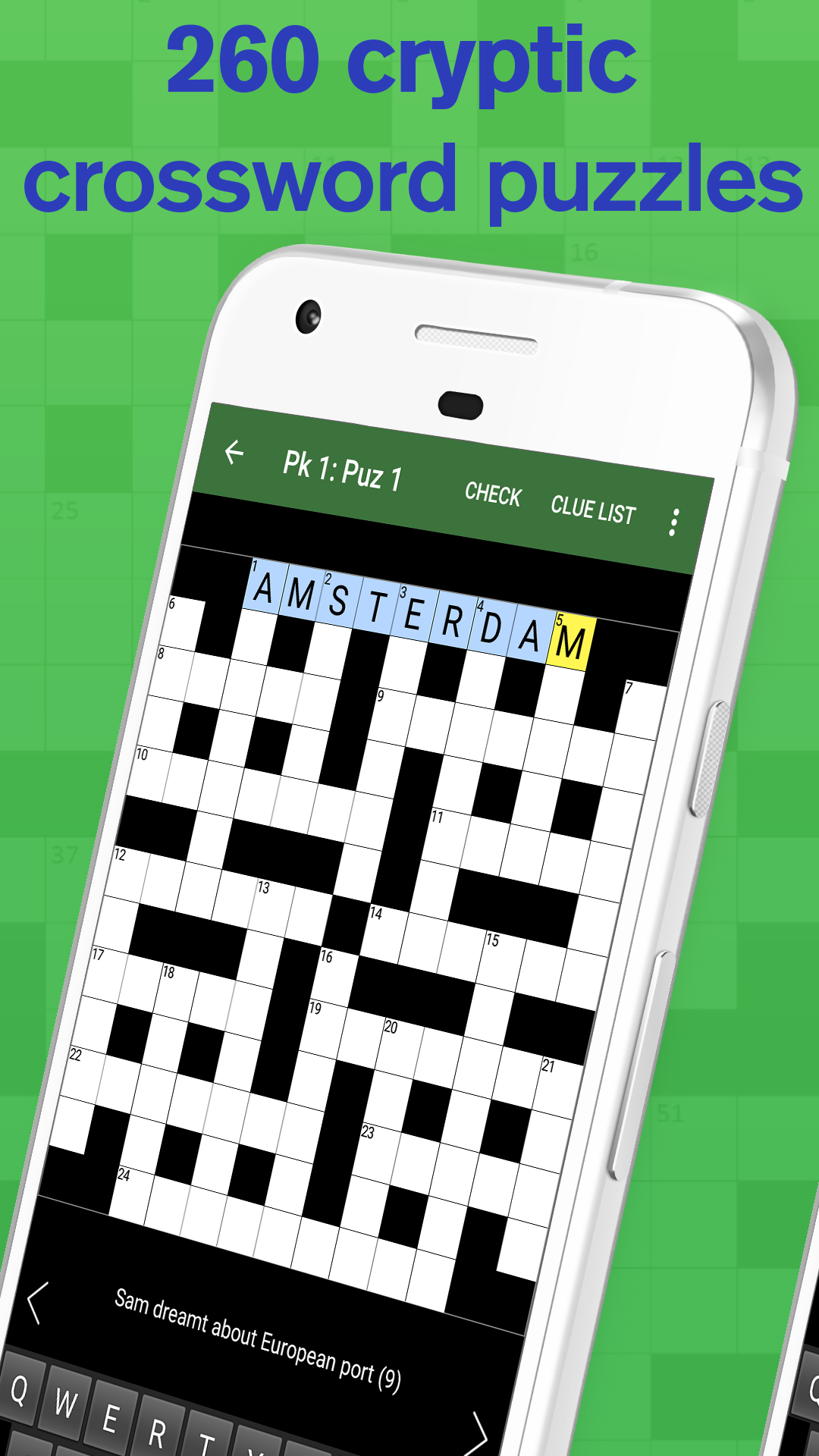 check crossword clue