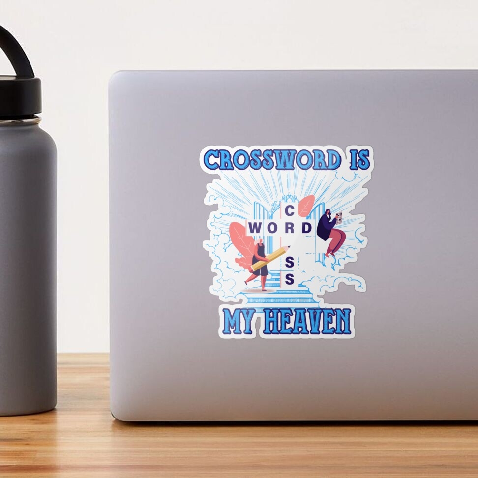 Crossword Heaven Sticker For Sale By VicetTees Redbubble