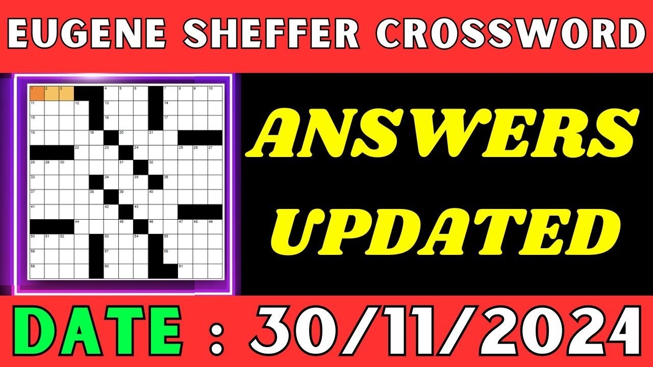 sheffer crossword puzzle
