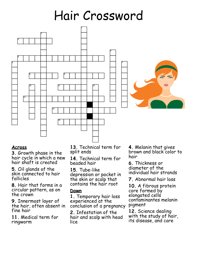 Hair Crossword WordMint