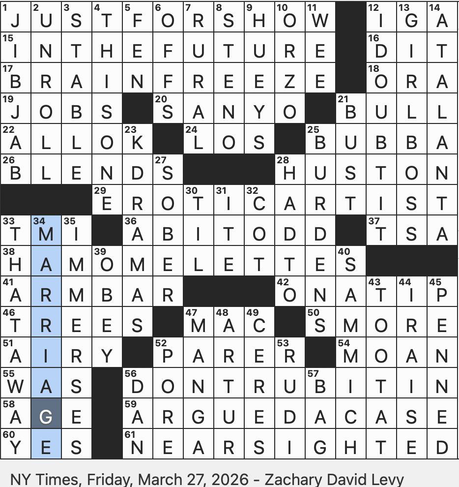 Rex Parker Does The NYT Crossword Puzzle 2026 Rex Parker Does The NYT Crossword Puzzle 2026