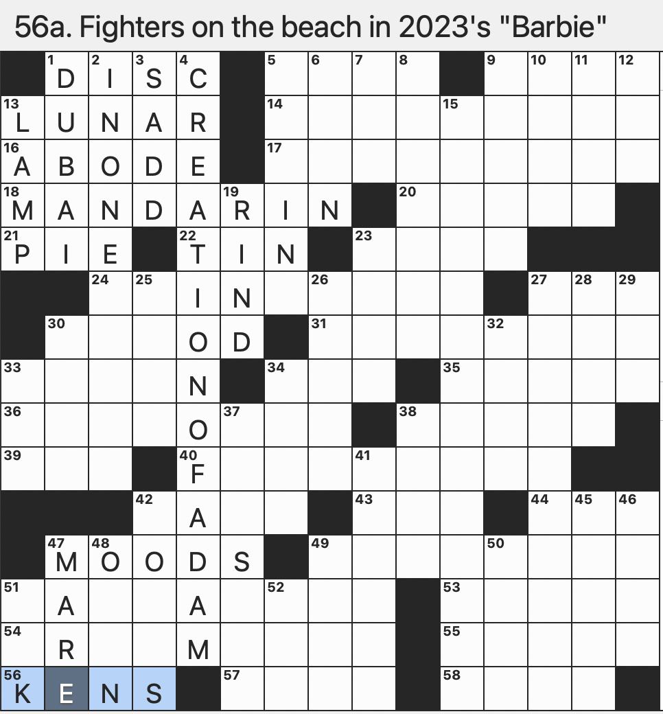Rex Parker Does The NYT Crossword Puzzle August 2025
