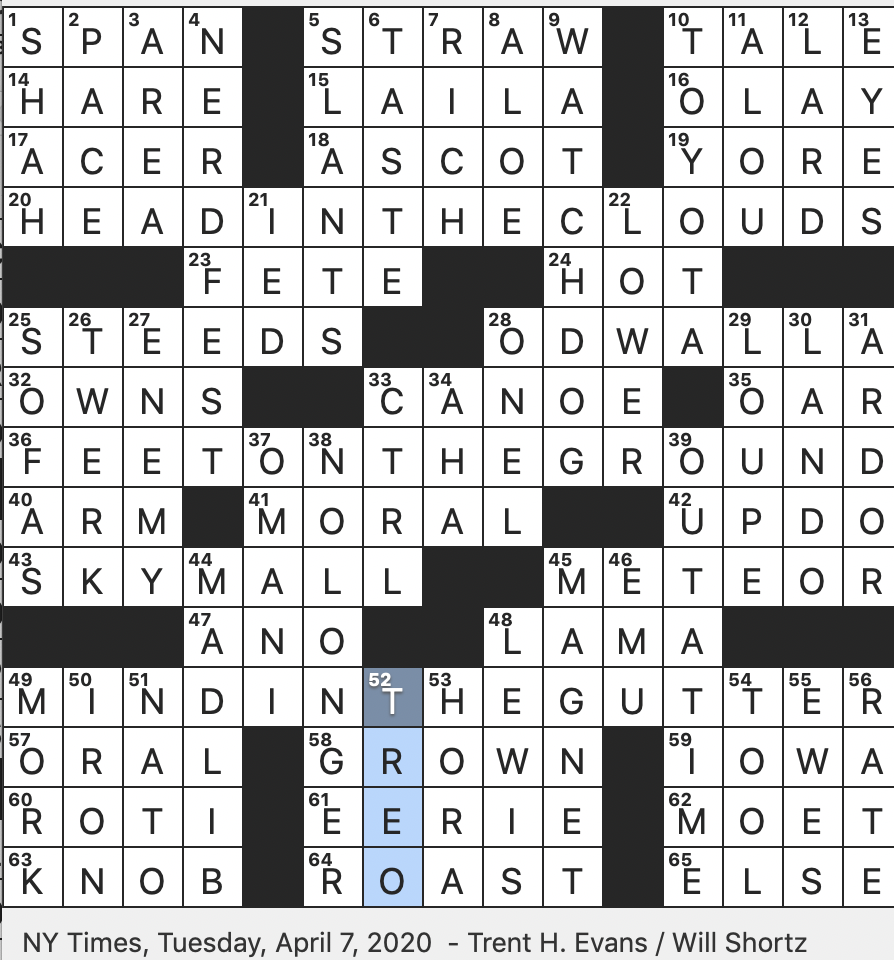 Rex Parker Does The NYT Crossword Puzzle Bygone Smartphone TUE 4 7 20 Breakout Role For Robin Williams Classic Catalog For Air Passengers