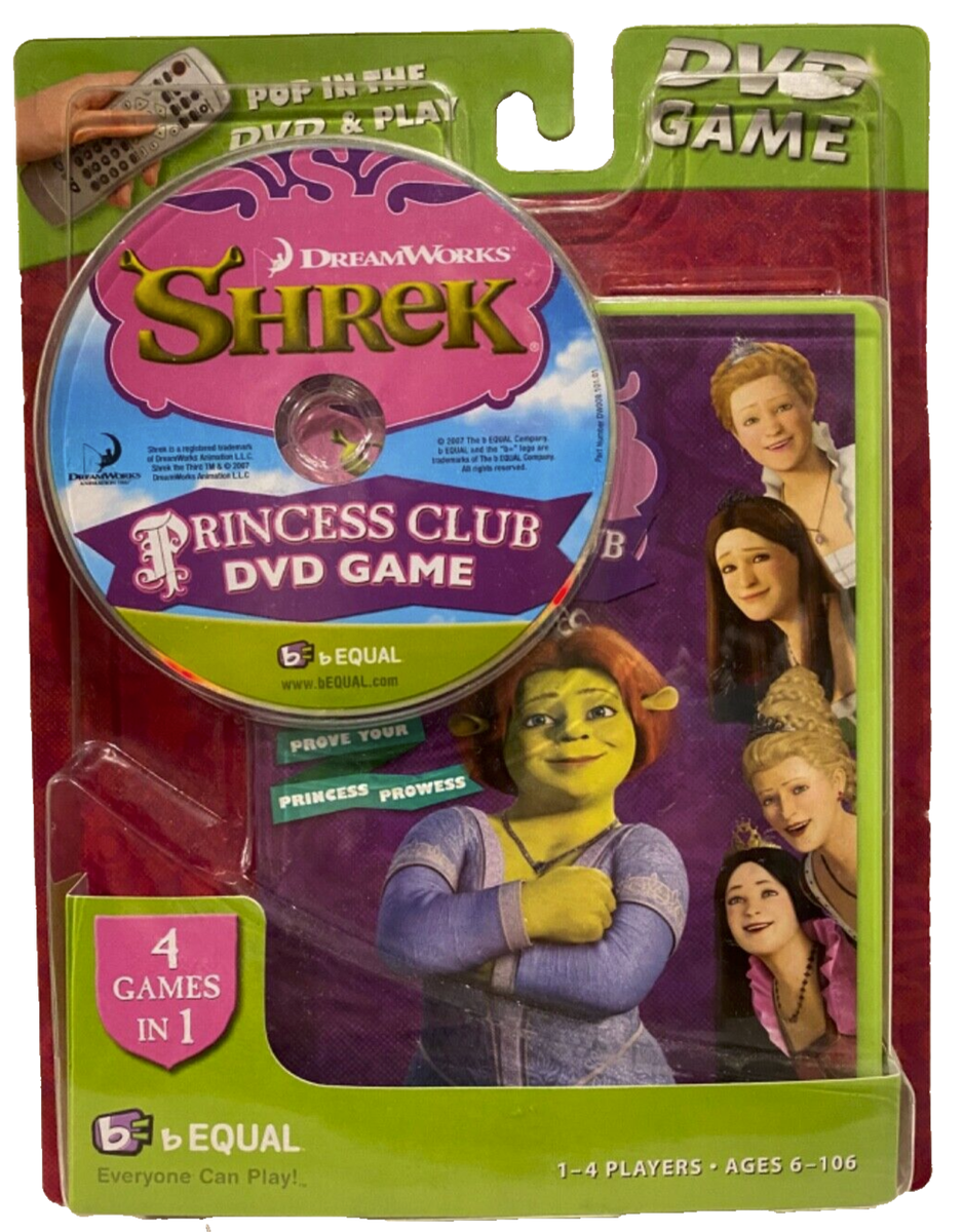 Shrek Princess Club DVD Game 4 Games In 1 Portable Ages 6 1 4 Players EBay Shrek Princess Club DVD Game 4 Games In 1 Portable Ages 6 1 4 Players EBay