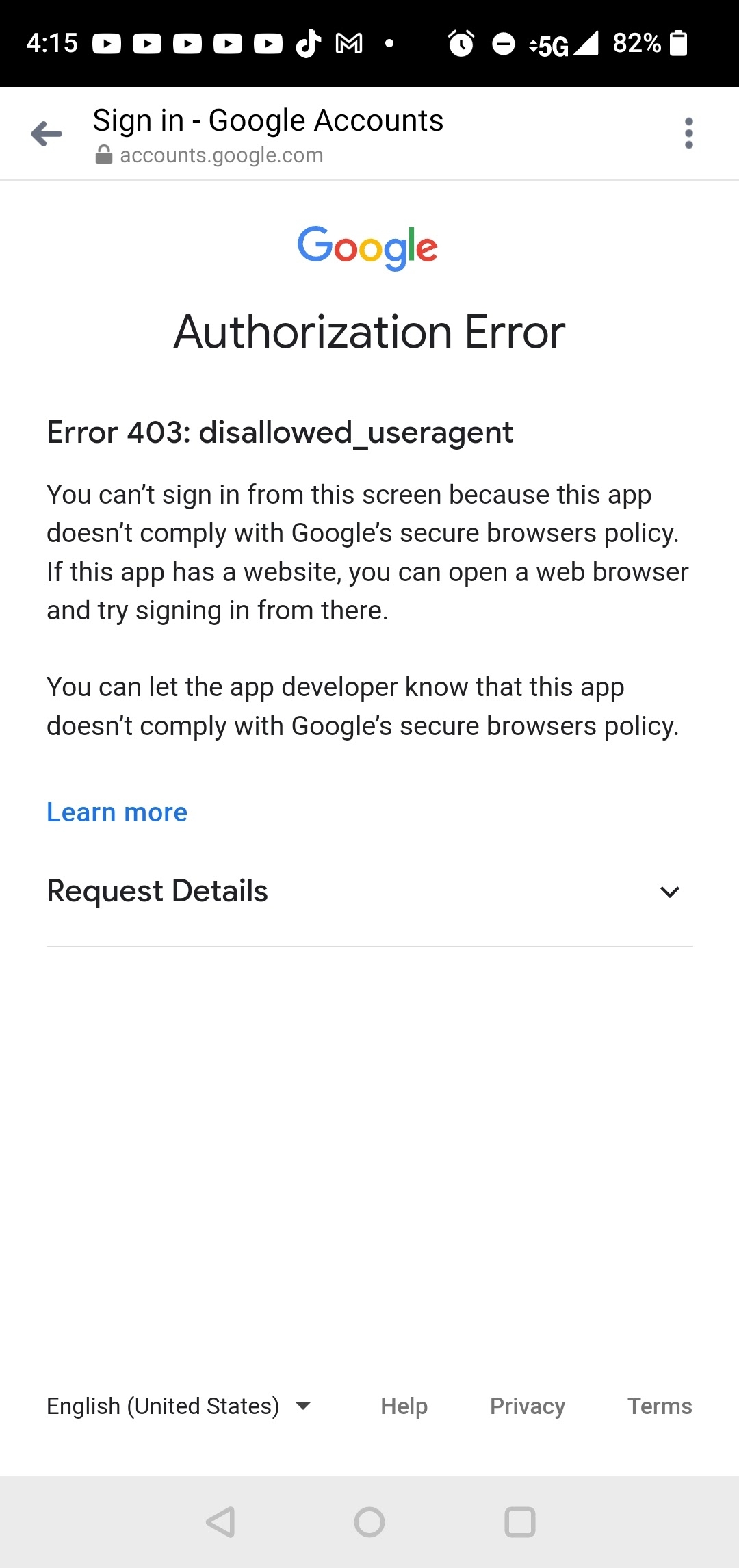 What Is 403 ERROR Google Chrome Community