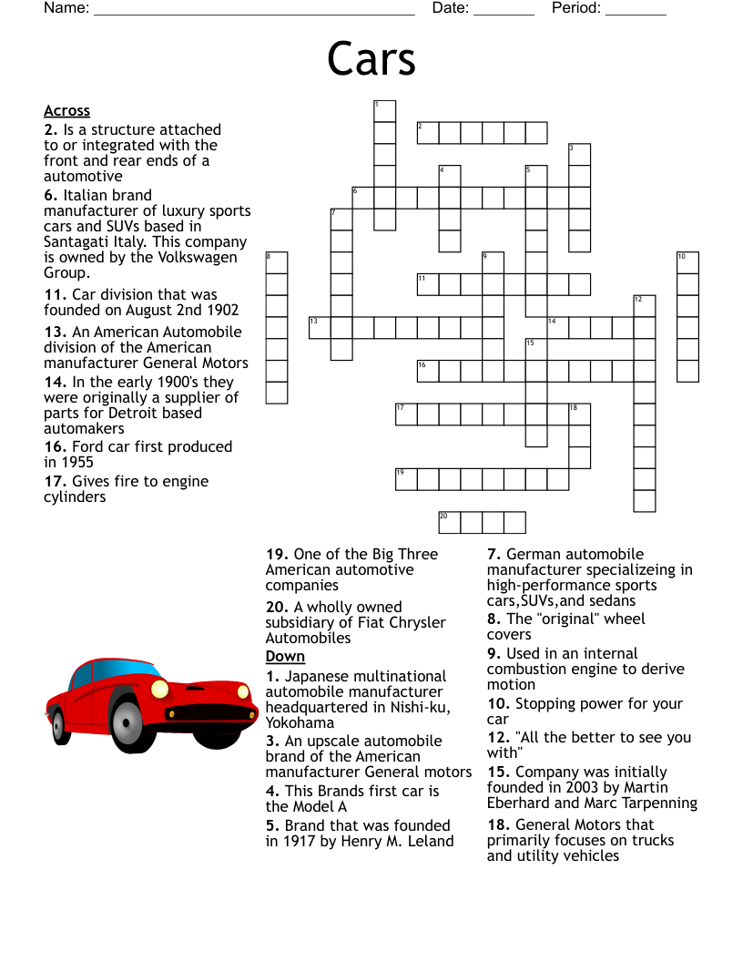 Wheels Crossword WordMint
